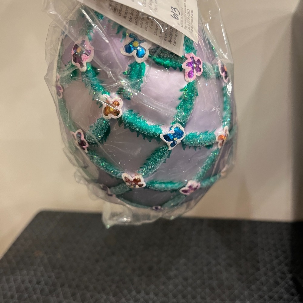 Radko Warner Bros Ornament Faberge Tweety Bird Egg 613 LTD edition, NEW MINT - Picture 9 of 10